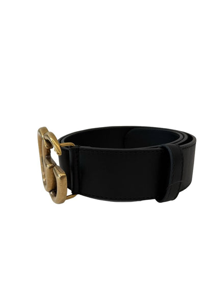 Gucci Black GG Marmont Leather Belt.