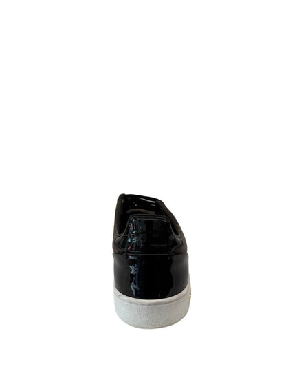 Louis Vuitton Brown Monogram Canvas/Patent Sneaker. Size: 36.5