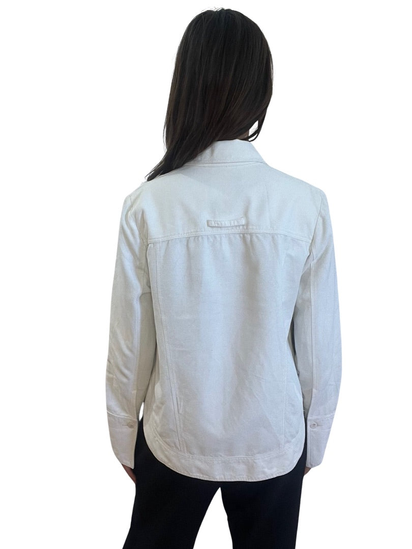 Lee Mathews White Loose jacket. Size: 3