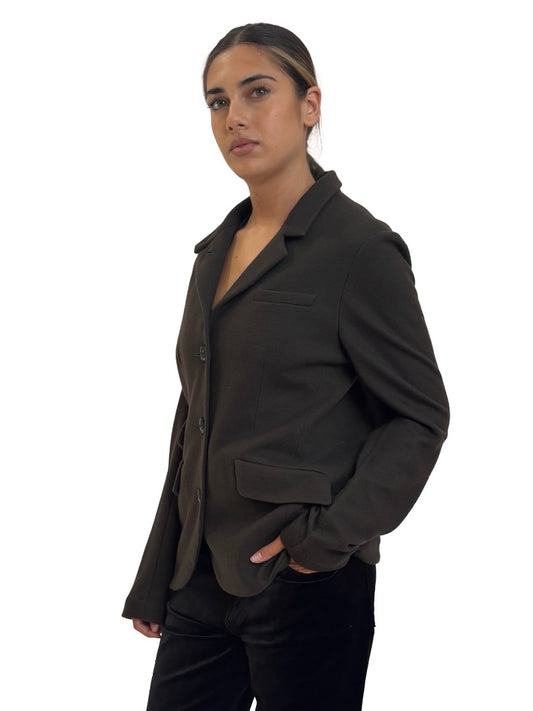 Rag & Bone Dark Green Superfine Wool Blazer. Size: 10