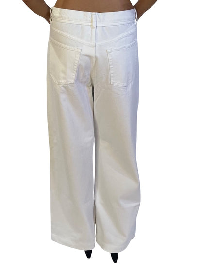 DAY Birger et Mikkelsen White Wide Leg Elijah Winter Jeans. Size: 38