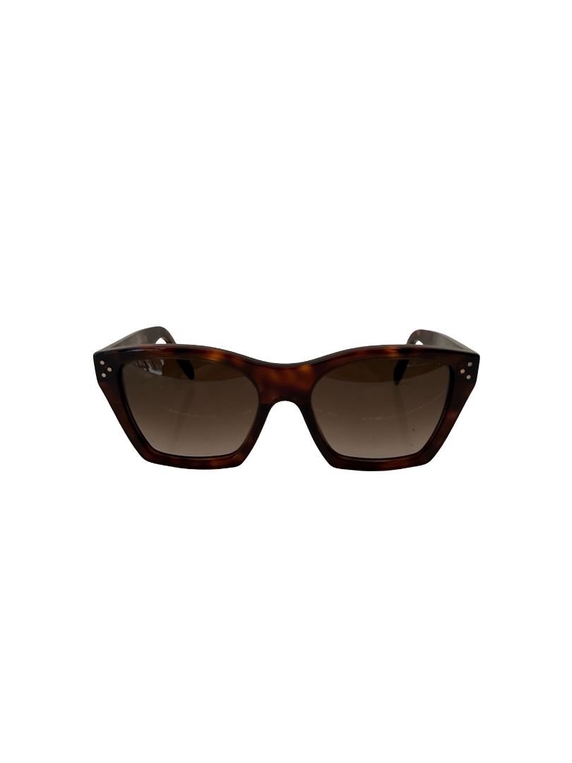 Celine Dark Tortoiseshell 'CL40090I 52F 55' Sunglasses.