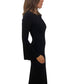 Scanlan Theodore Black Long Sleeve Fitted Long Dress. Size: XS