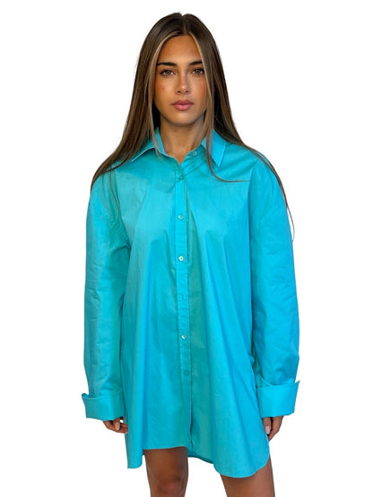 Scanlan Theodore Aqua Shirt. Size: 14