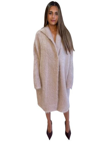 Scanlan Theodore Pink Mohair Long Cardigan. Size: ALL