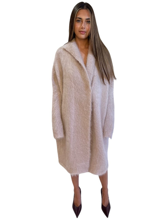 Scanlan Theodore Pink Mohair Long Cardigan. Size: ALL