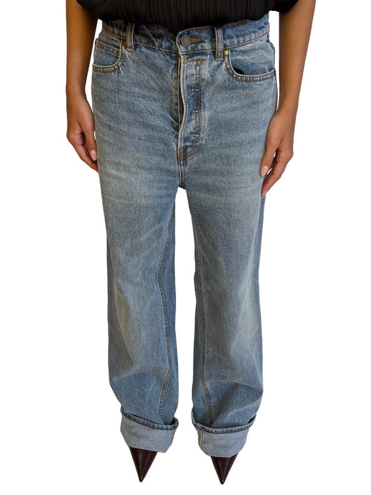 Zimmermann Blue Wash Flared Jeans. Size: 26