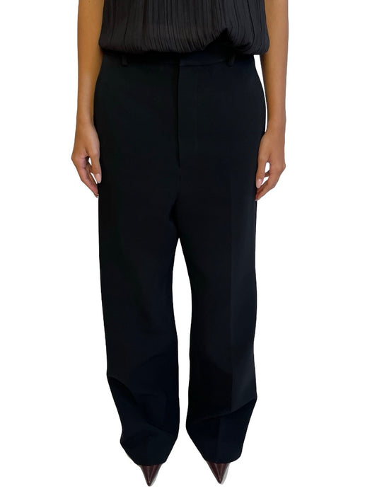 Scanlan Theodore Black Heavy Wide Leg Pants. Size: 10