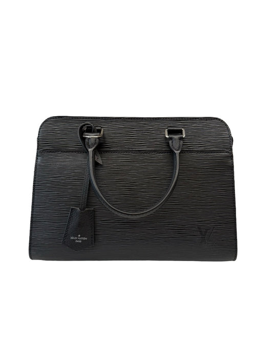 Louis Vuitton Black Epi Vaneau MM 2 Way Handbag.