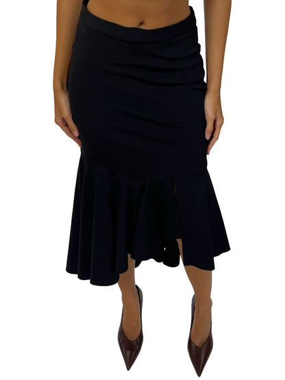 Camilla & Marc Black Peplum Bottom 'Lennox' Skirt. Size: 8
