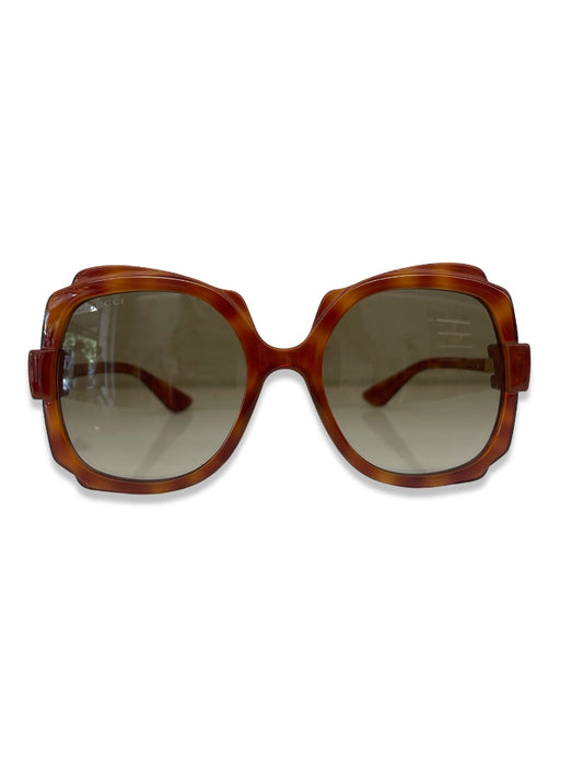 Gucci Tortoiseshell 'GG1431S 003' Butterfly Sunglasses.