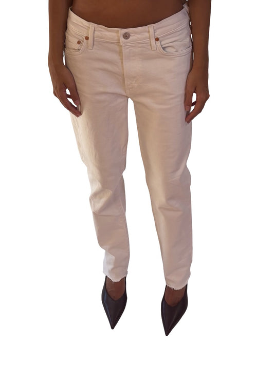 Citizens of Humanity White 'Ella' Slim Jean. Size: 27