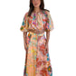 Zimmermann Orange Floral 'Lola' Top/Skirt Set W Belt. Size: 0-1