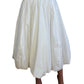 Aje White Long Bubble Skirt. Size: 6