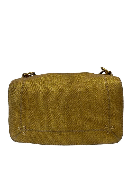 Jerome Dreyfuss Gold Bobi Crossbody Bag. Size: Medium