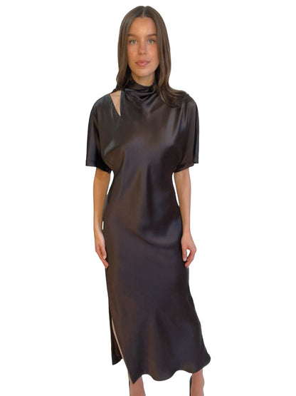 Camilla & Marc Dark Brown 'Sorrell' Maxi Dress. Size: 6