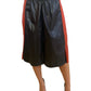 Proenza Schouler Black & Red Two Toned Laser Cutout Midi Skirt. Size: 4