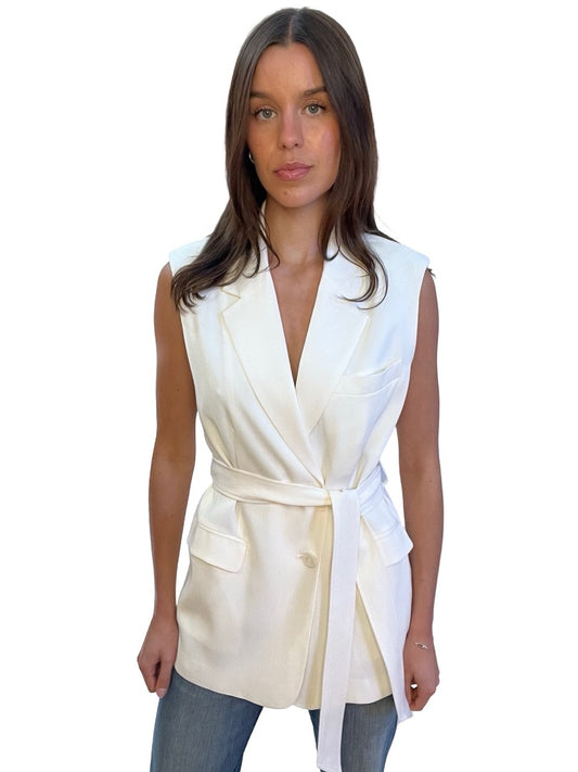 Elka Collective White Gwen Vest. Size: 16