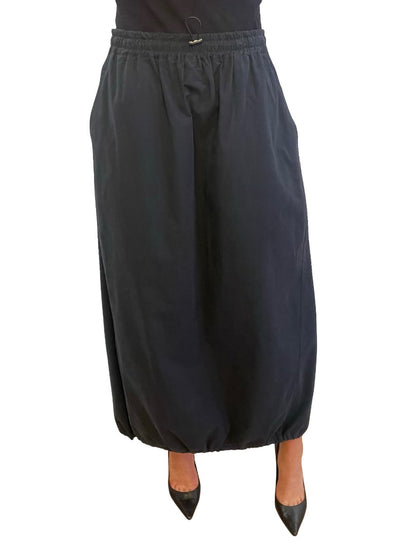 Bassike Navy Toggle Tie Cargo Skirt. Size: 0
