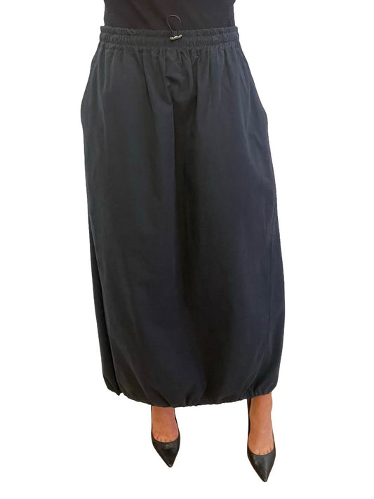 Bassike Navy Toggle Tie Cargo Skirt. Size: 0