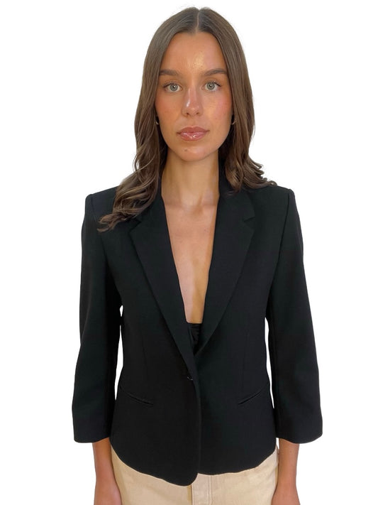 Zadig & Voltaire Deluxe Black Blazer. Size: L