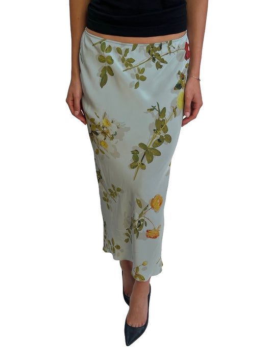 Dries Van Noten Multi-Colour Floral Print Maxi Skirt. Size: 38