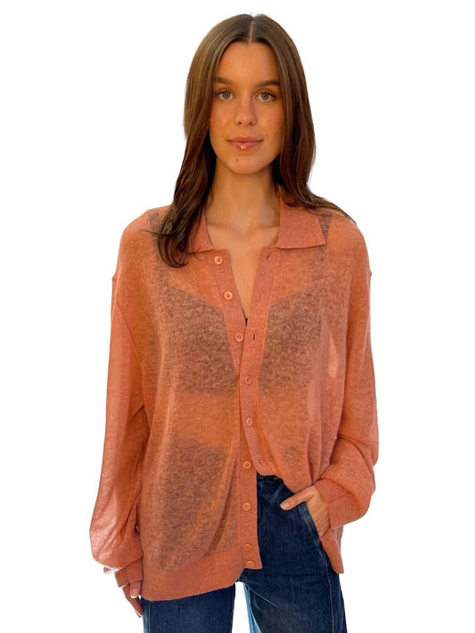 Tibi Coral Cardigan. Size: M