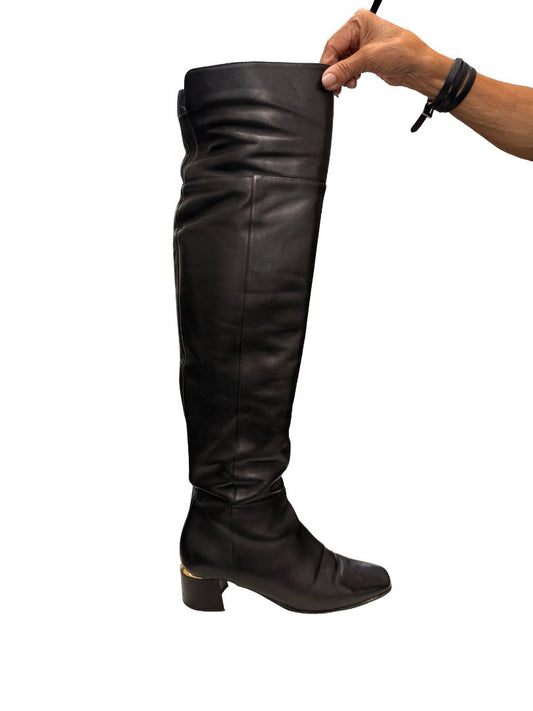 Jimmy Choo Black Soft Above Knee Boots. Size: 39