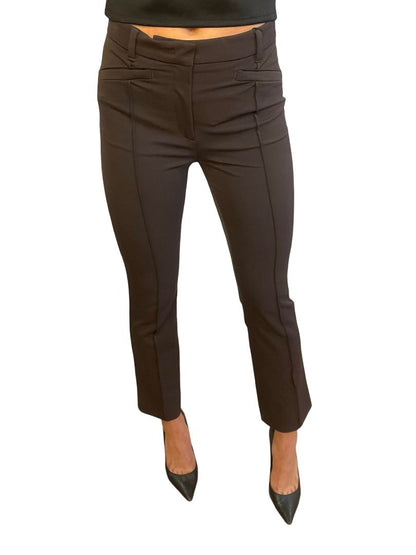Weekend MaxMara Brown Tailored Pants W ZIps Size: 38