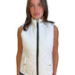 Ralph Lauren White Sleeveless Puffer. Size: M