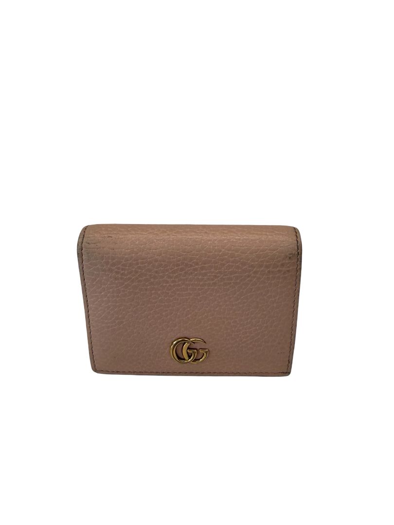 Gucci Pink GG Marmont Interior Card Case.
