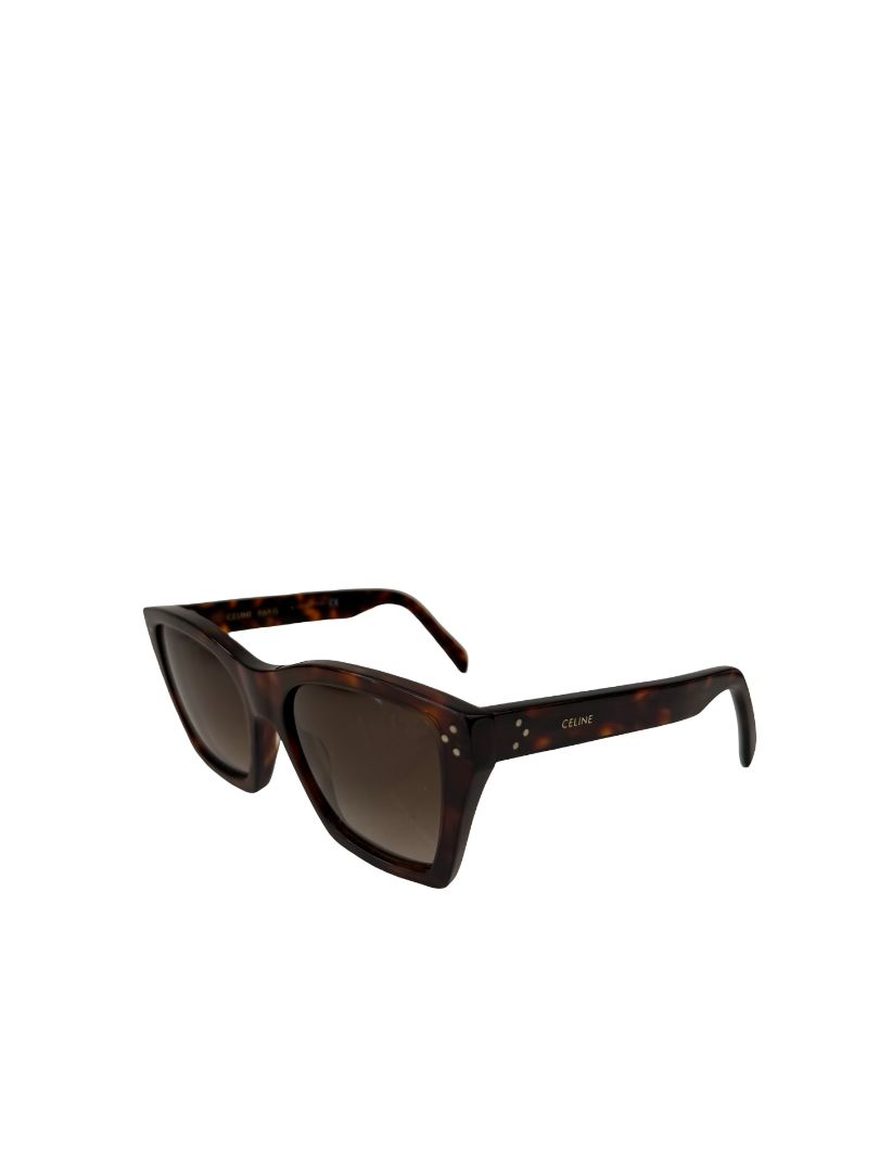 Celine Dark Tortoiseshell 'CL40090I 52F 55' Sunglasses.