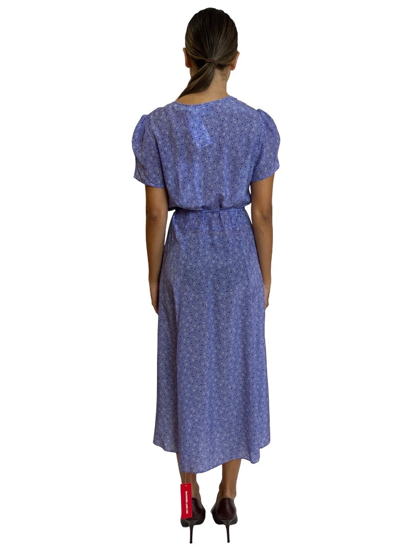 Realisation Purple Silk  'Teale' Wrap Dress. Size: M