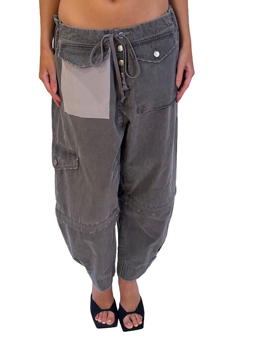 M.A. Dainty Grey Cargo Pants. Size: 10