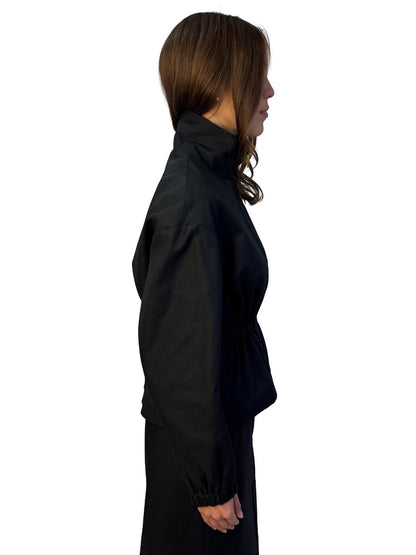 Wardrobe NYC Black Satin Lapel Blazer. Size: XS