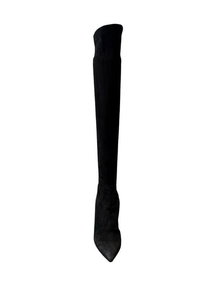 Scanlan Theodore Black Over-The-Knee Suede Boots. Size: 37
