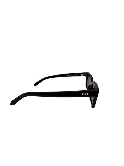 Off-White Black Rectangle 'Warren' Sunglasses W OFF Logo.