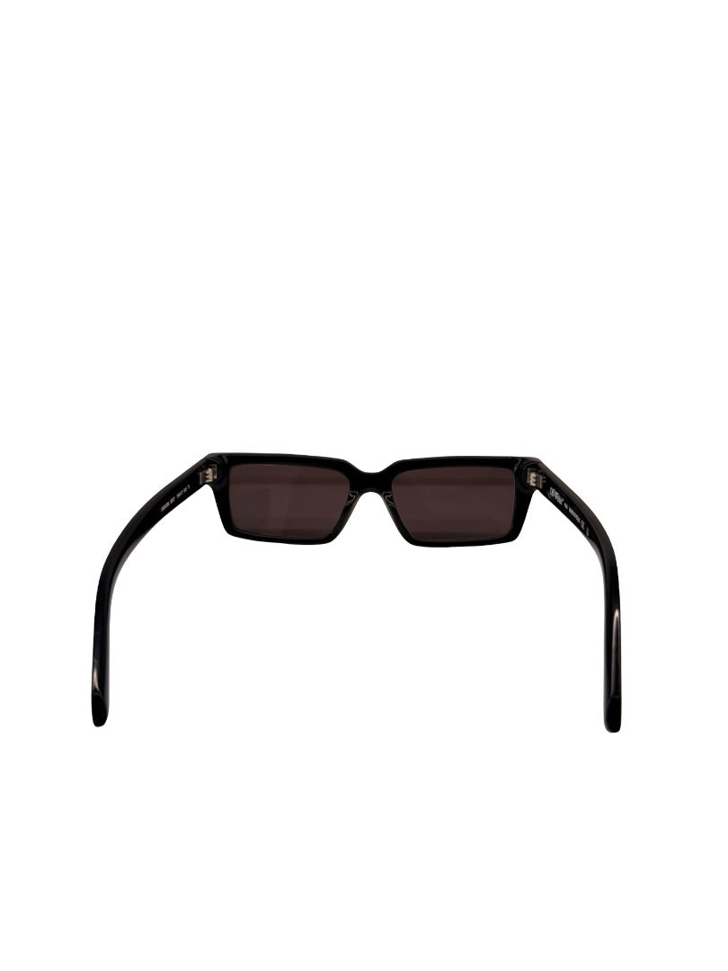 Off-White Black Rectangle 'Warren' Sunglasses W OFF Logo.