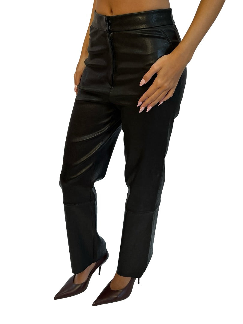 Husk Black HK Leather Pant. Size: 6