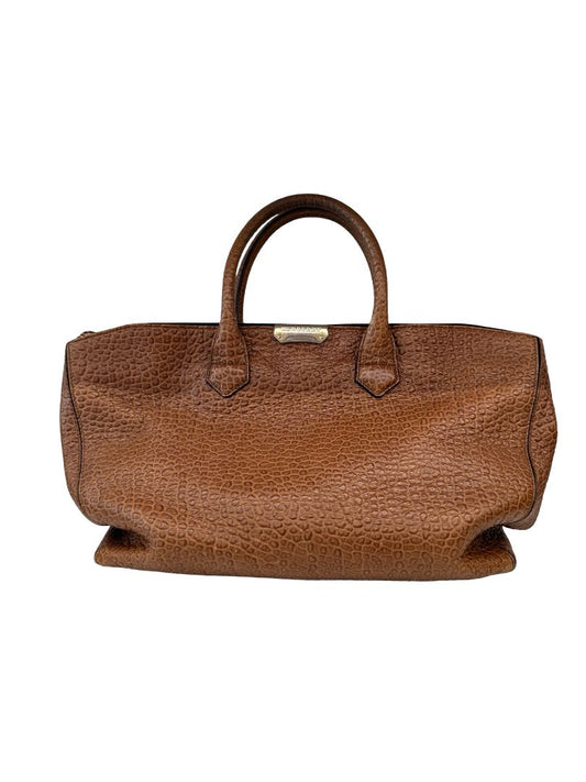 Burberry Brown Dewsbury Grained Leather Hand Bag.