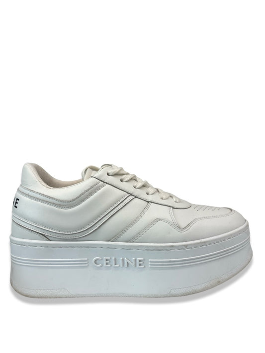Celine White Platform Block Sneakers. Size: 38