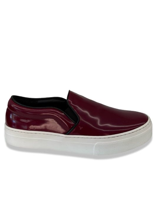 Celine Burgundy Skate Spazz Slip Ons. Size: 36
