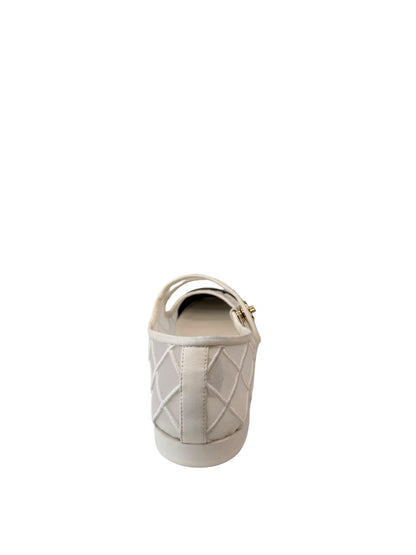 Chanel White Mary Jane Mesh Ballet Flats. Size: 38C