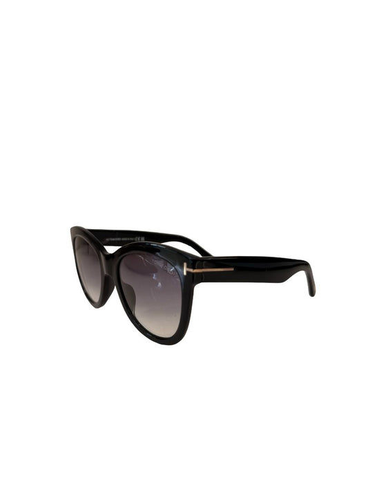 Tom Ford Black/Blue 'FT0870' Wallace' Gradient Sunglasses.
