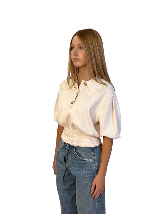 Helsa Ivory Hildie Polo. Size: S