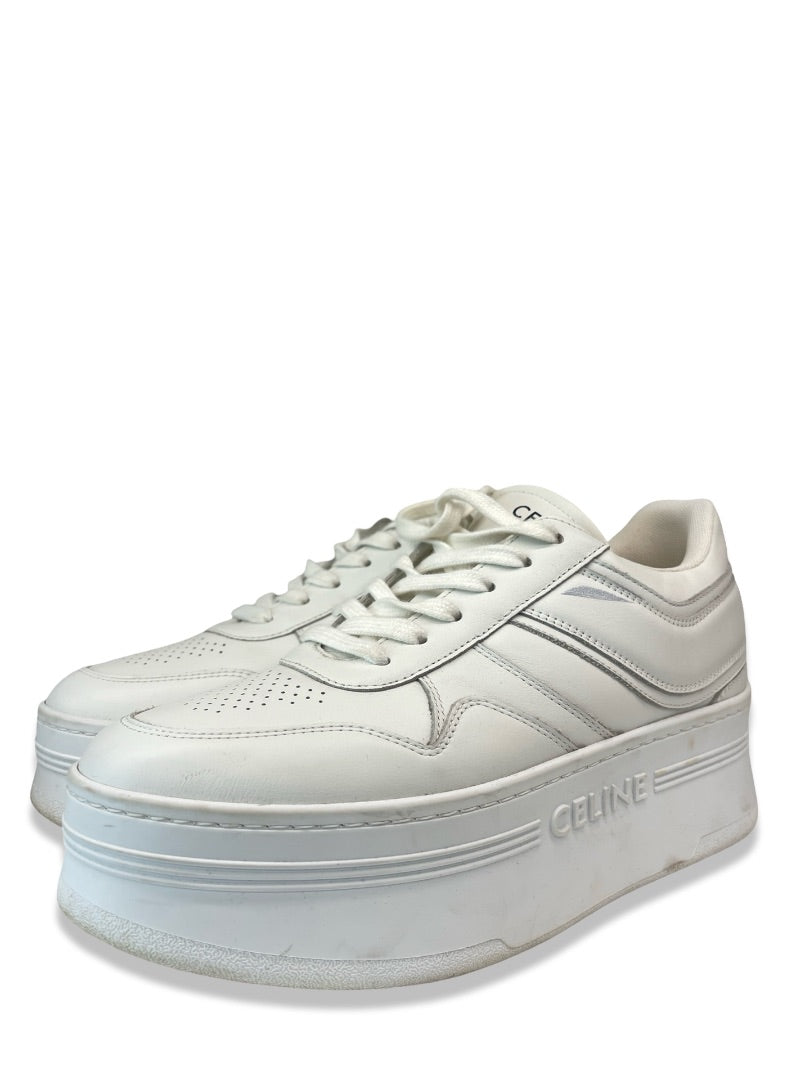 Celine White Platform Block Sneakers. Size: 38