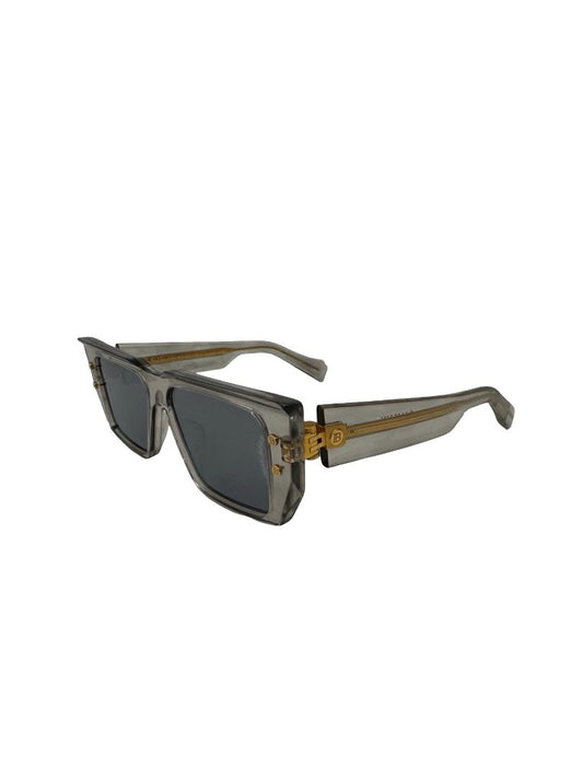 Balmain Transparent B-VI Square Sunglasses.