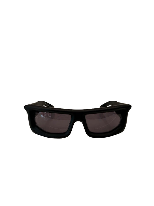 Off-White Black "Volcanite' Shield Sunglasses.