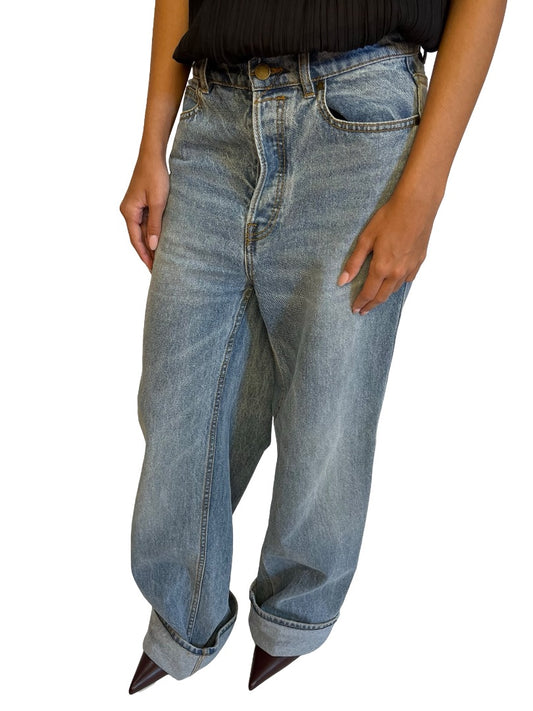 Zimmermann Blue Wash Flared Jeans. Size: 26