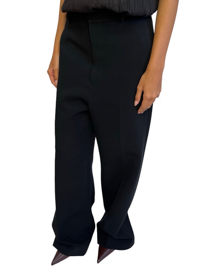 Scanlan Theodore Black Heavy Wide Leg Pants. Size: 10